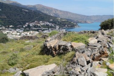 A 3.500m2 building plot is for sale in the area of Pyrgos, Elounda