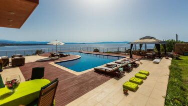 Luxury seafront villas for sale close to the town of Chania.